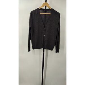 Quince Gray Sleeved Top L